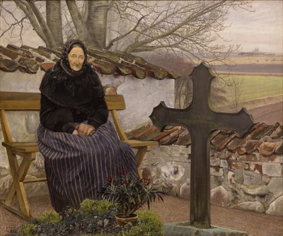At the Cemetery in Fløng by Laurits Andersen Ring